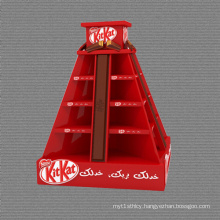 Pyramid-Shaped Cardboard Chocolate Pallet Display Stands